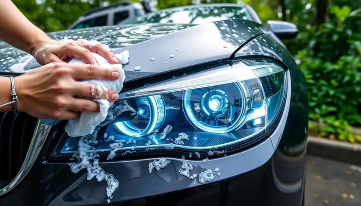 Professional car detailing process